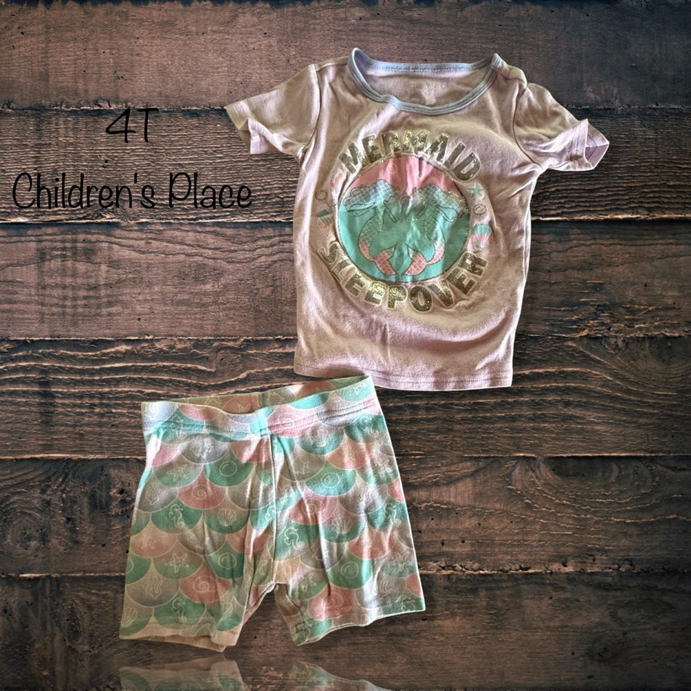 4T Children's Place Mermaid Pajama Set